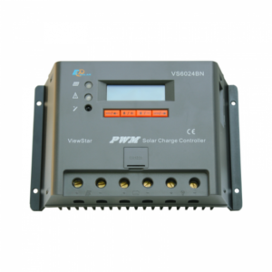 60A solar panel charge controller / regulator with LCD display and advanced programmable features for 12/24V battery systems