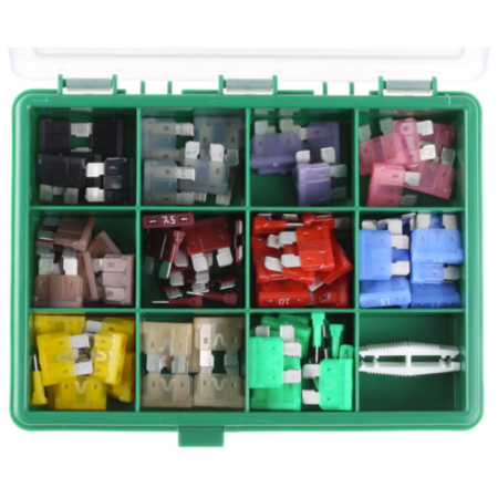 130 Piece Standard Blade Fuse Kit