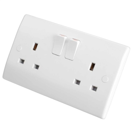 2 Gang DP Switched Socket - 8025D