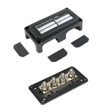 4 Stud Enclosed Busbar ( 300Amp with cover ) BUS9