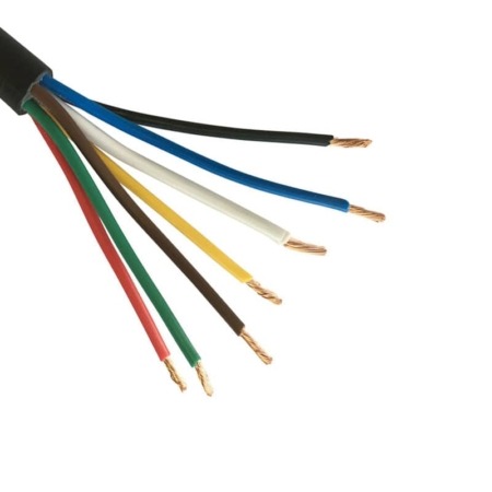 7 Core Automotive High Temp Thinwall Cable - 0.75mm 14A
