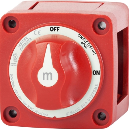 Blue Sea Systems Switch Battery M-Series ON/OFF With Knob - 6006-BSS