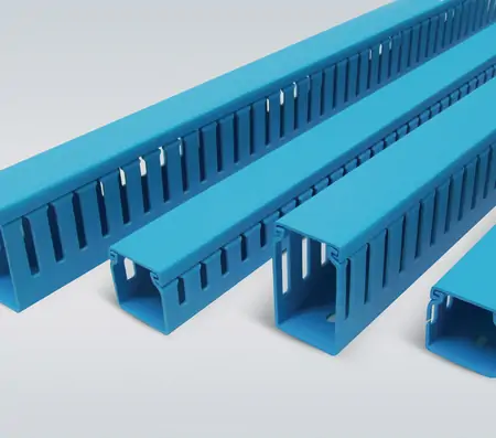 Blue Slotted Trunking