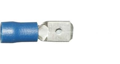 Blue Tab Male 6.3mm Single Unit WT59