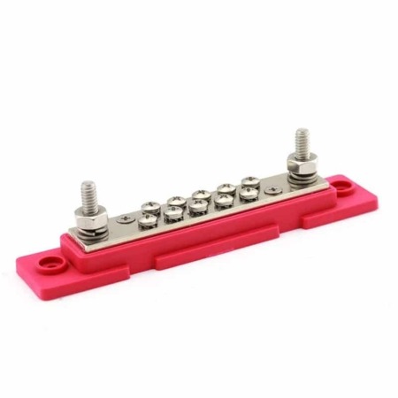 Busbar 10 Points Red M6 771025N0N02-1
