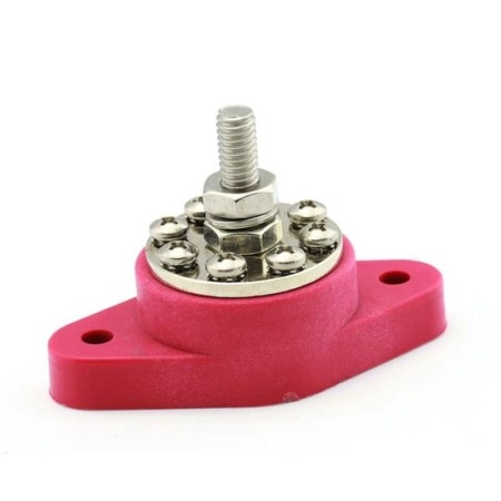 Busbar 8 Points Red M8 77831N02-1