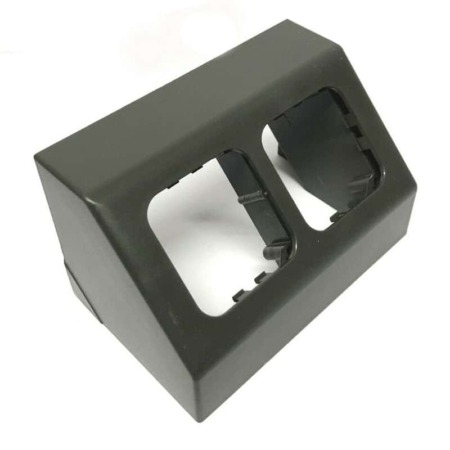 C-Line 2 Way Angled Socket - Dark Grey PO284