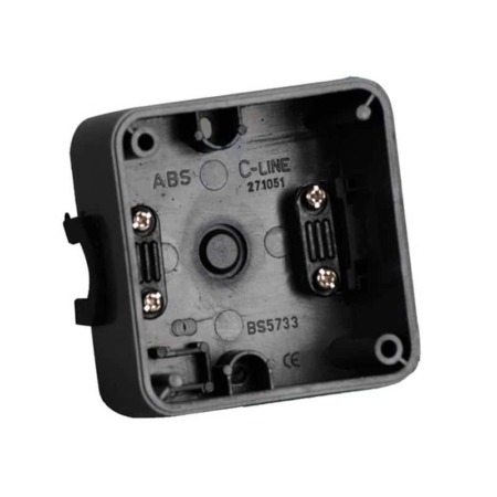 C-Line Square Back Box - Dark Grey PO298