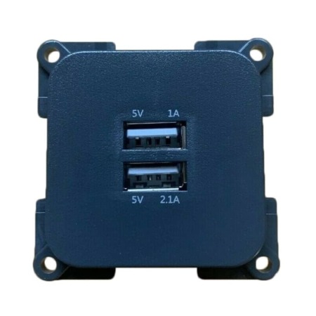 C-Line Twin USB Socket - 1 x 5V 1.0A 1 x 5V - ( 20 ) PO268