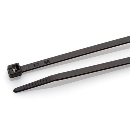 Cable Ties 150 x 3.6mm Black SINGLE ITEM TR2-B (per cable tie)