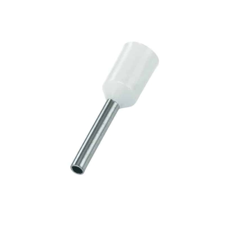 Cord End 0.5mm White French T-Range Single Unit CE0.5A