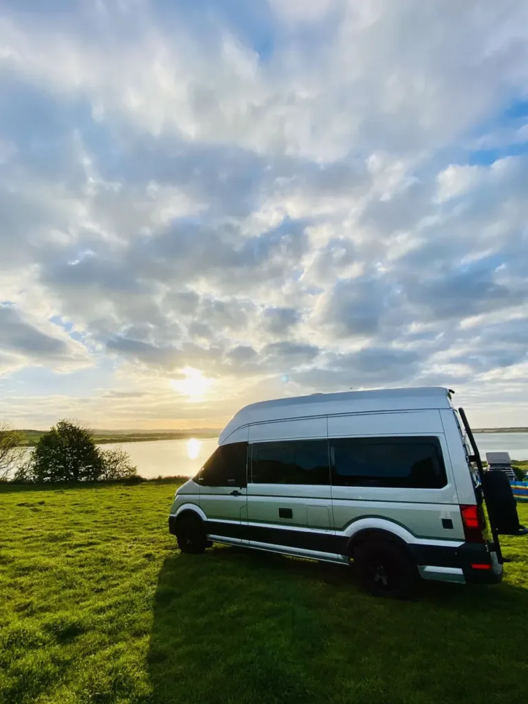 Darren and Cath's VW Grand California at Budle Bay, Northumberland