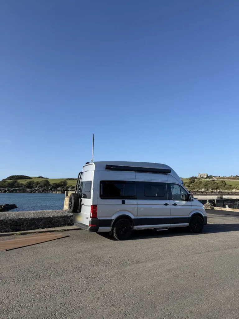 Darren and Cath's VW Grand California at Isle of Whithorn, Dumfries & Galloway