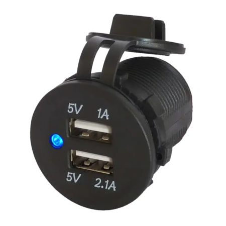 DC 2.1A USB Socket and Cap Loose DS2018