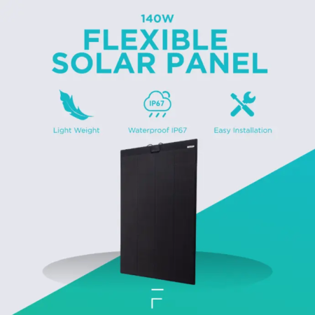 FOXYGEN - 140W ETFE Semi Flexible Solar Panel 1210 x 590 x 2.5mm - LL-RX137W