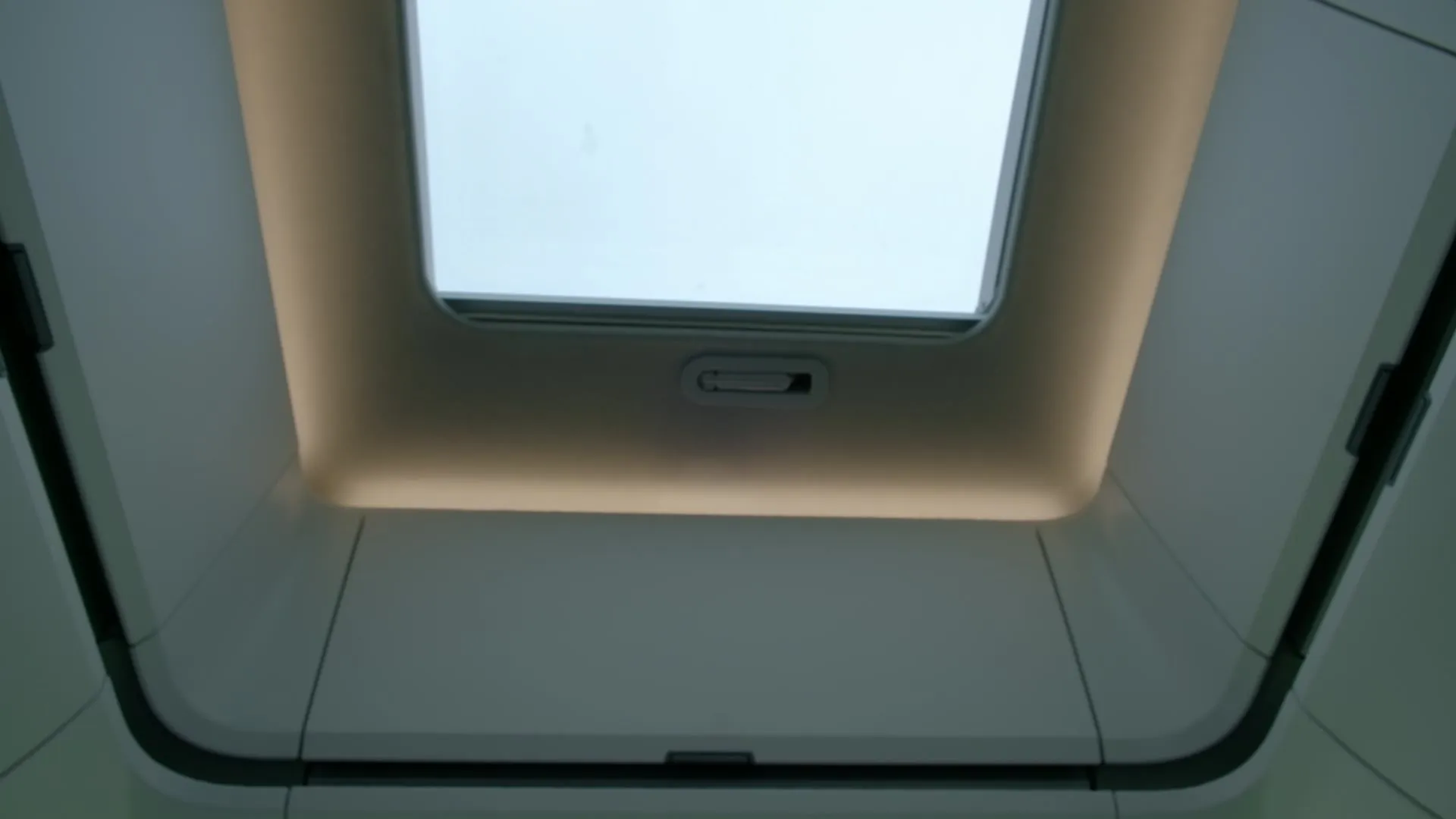 Roof light with a warm LED surround inside the Grand California
