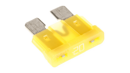Mini Blade Fuse 20a Yellow Single Unit FU6-20