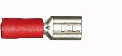 Red Female Spade 4.8mm/0.5mm Single Unit WT102