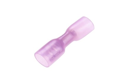 Red Heatshrink Female Spade 6.3mm Fully Insulated - HWT10
