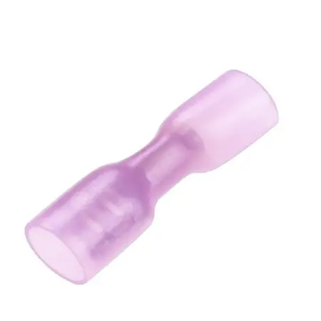 Red Heatshrink Female Spade 6.3mm Fully Insulated - HWT10