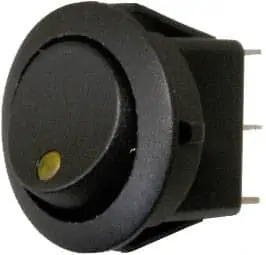 Rocker Switch 16A - Amber - LOWER LED - SH17