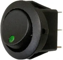 Rocker Switch 16A Green SH16