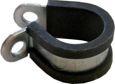 Rubber Lined P-Clip 13mm Single Unit PC13