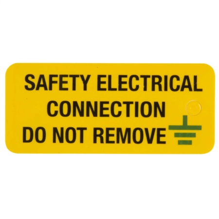 Safety Electrical Connection Do Not Remove PVC Label 80mm x 35mm