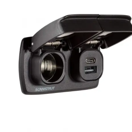 Scanstrut Flip Pro Duo - USB-A/C & 12V Power Socket SC-MULTI-F2