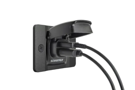 Scanstrut Flip Pro Fast Charge Dual USB Socket with front fit bezel SC-USB-F2