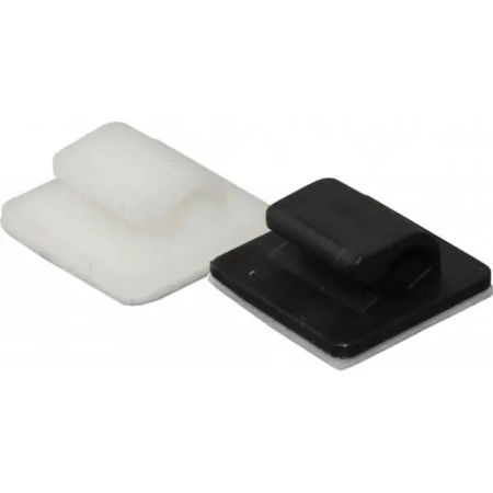 Self Adhesive Cable Clip 10mm Black ( Single ) CCP2-B