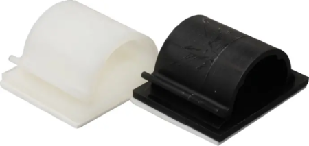 Self Adhesive Cable Clip 16mm Black ( Single ) CCP3-B