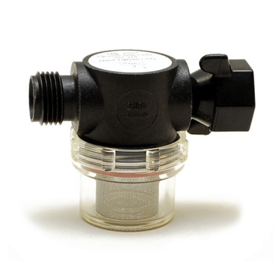Shurflo Pump Filter/Strainer 1/2" Male to 1/2" Swivel End - 255-215