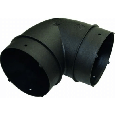 Truma Black Elbow BG for Air Ducts 65/72 mm - 40740-51