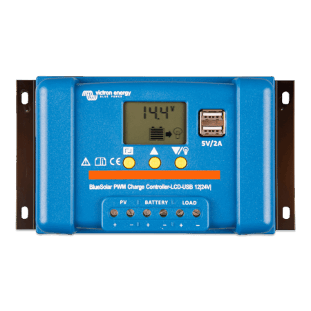 Victron Energy BlueSolar PWM-LCD & USB 12/24V-20A SCC010020050