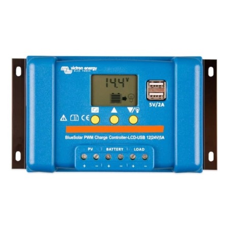 Victron Energy BlueSolar PWM-LCD & USB 12/24V-5A SCC010005050