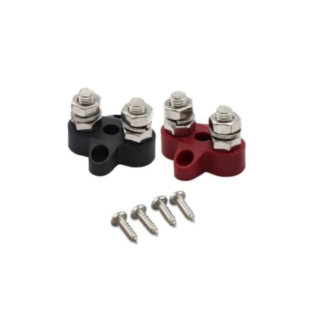 Victron Energy Dual Terminal Stud M8-linked set (1 red/1 black) VBB413020010