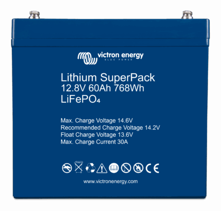 Victron Energy Lithium SuperPack 12.8V 60Ah (M6) – BAT512060705