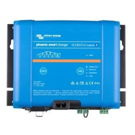 Victron Energy Smart IP43 Charger 12/50 (1+1) 120-240V PSC125051095