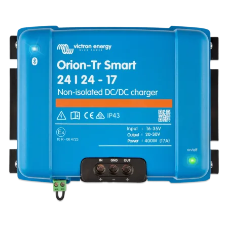 Victron Orion-Tr Smart 24/24-17A (400W) non-isolated DC-DC charger, front view