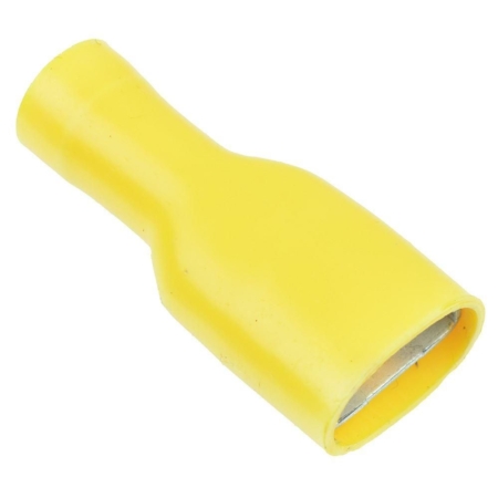 Yellow Female Spade 9.5mm/0.8mm F/Insulated Single Unit WT14 (per crimp)